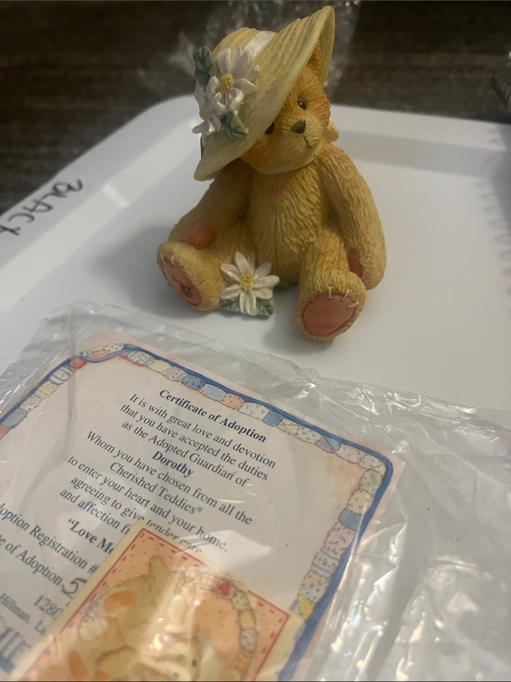 Cherished Teddies “Dorothy Love me True” 4C2/956 collectible Figurine Bear 592